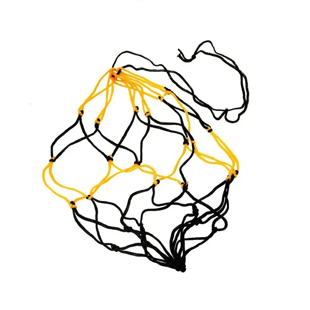 ブラック&オレンジバッグ ナイロンメッシュバッグ ネットバッグ サッカー バスケットボール