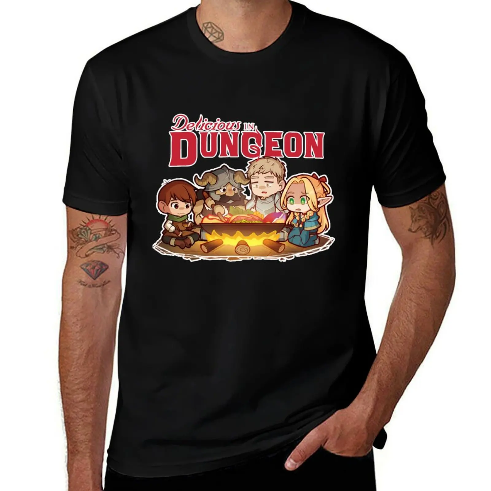 Dungeon Meshi - First Supper T-Shirt sweat new edition man t shirt t shirts for men pack