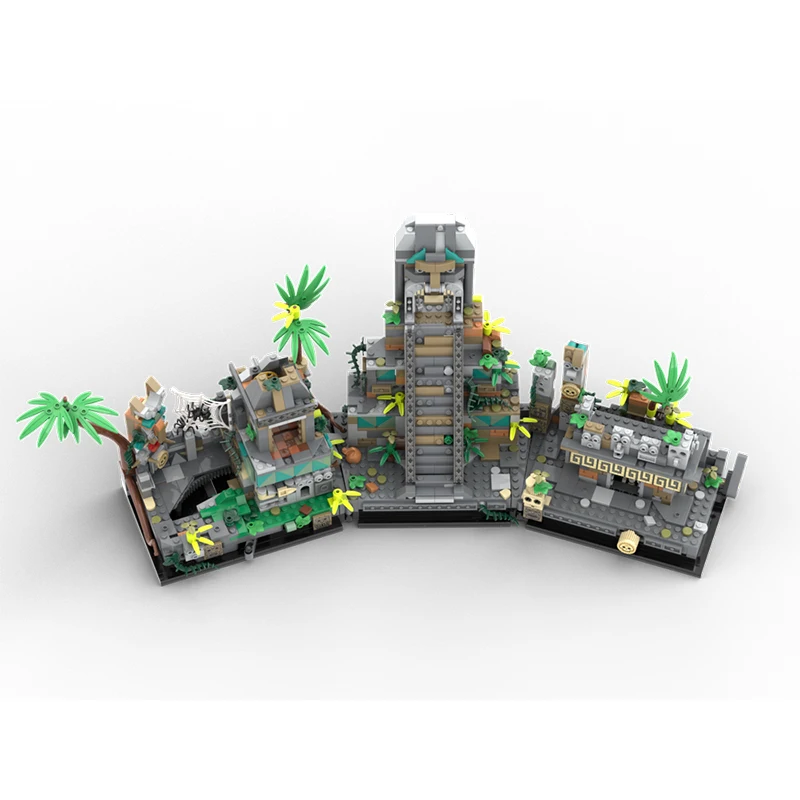 Popular Game Street View Model MOC Building Bricks Forest Ruins Trap Modular Technology Gift Holiday Assemble Children Toys Suit