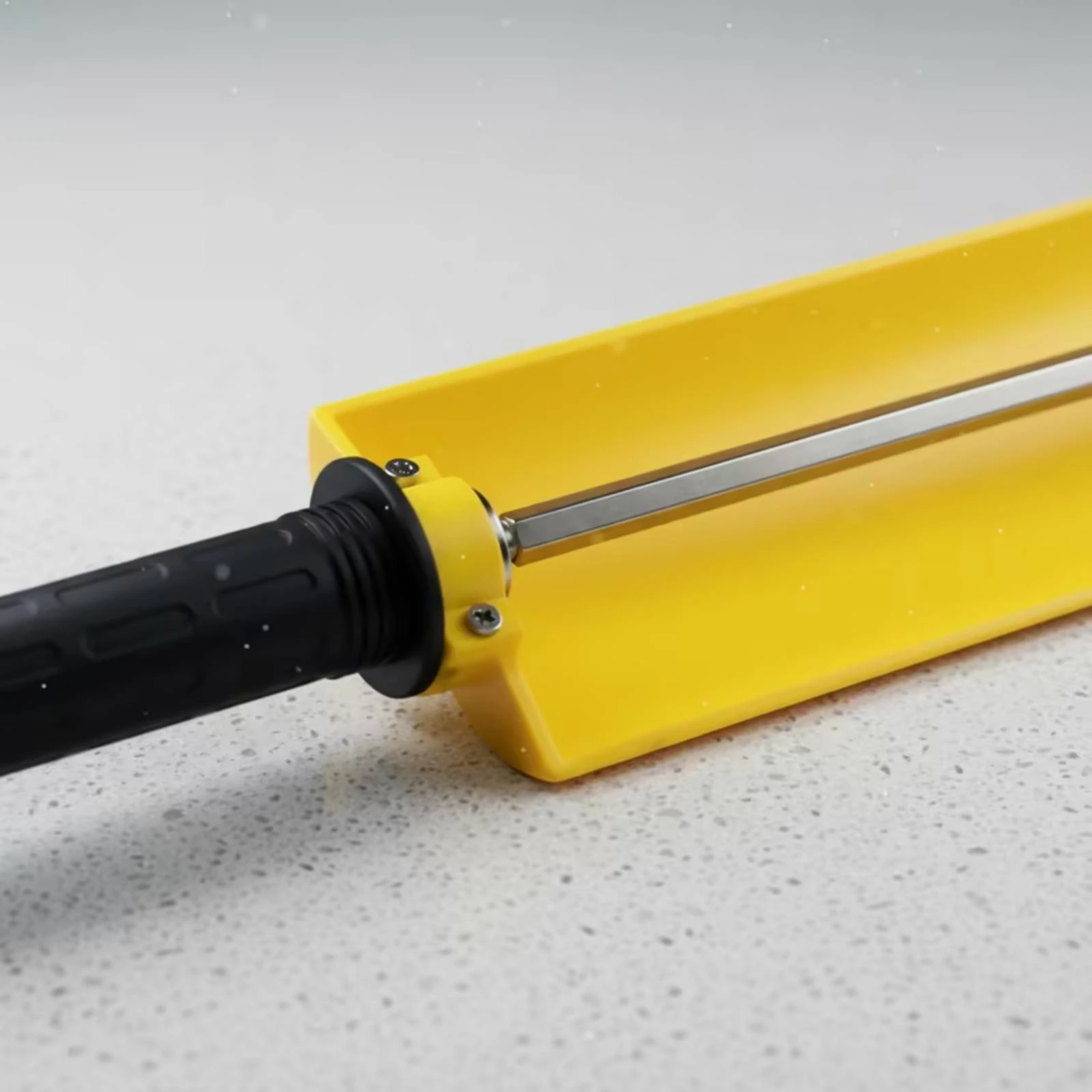 Ski Waxing Roller Brush Textured Grip Handheld Ski Brush with Safeguarding Cover Tuning Tool Metal Shaft Compact for Workshop