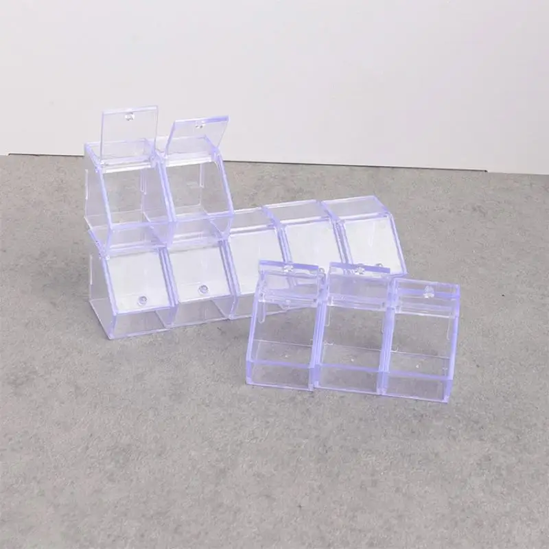 Decorazione della scena del supermercato della casa delle bambole Accessori per la casa delle bambole giocattolo 5 pezzi Modello mini espositore di stoccaggio trasparente per casa delle bambole