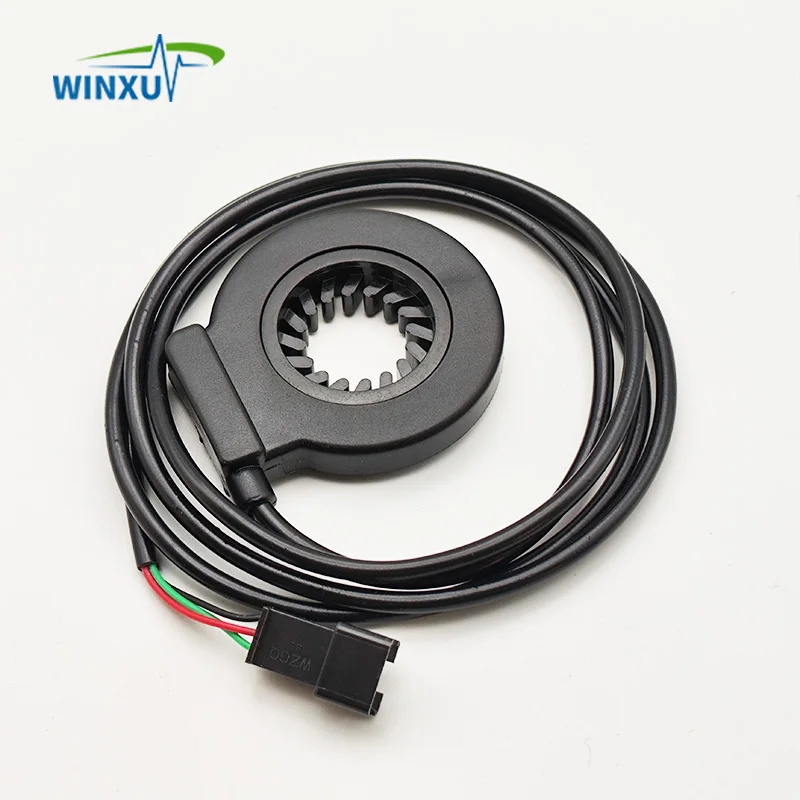 Dual Hall PAS pedał czujnik systemu 12 magnesów jeden kawałek wodoodporny uniwersalny E-rower akcesoria