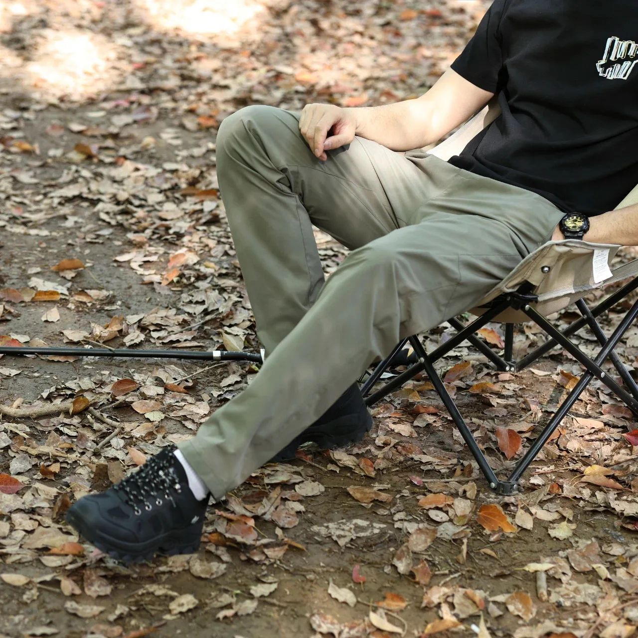 

Outdoor Functional Windproof Waterproof Qui Dry Breathable Sports Casual Long Pants Loose Fit Straight Leg Zipper Fly