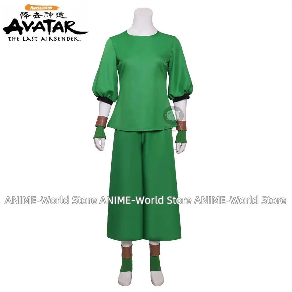 Avatar The Last Airbender Toph Beifong Cosplay Costume Adult Halloween Costume Green Full Set Any Size