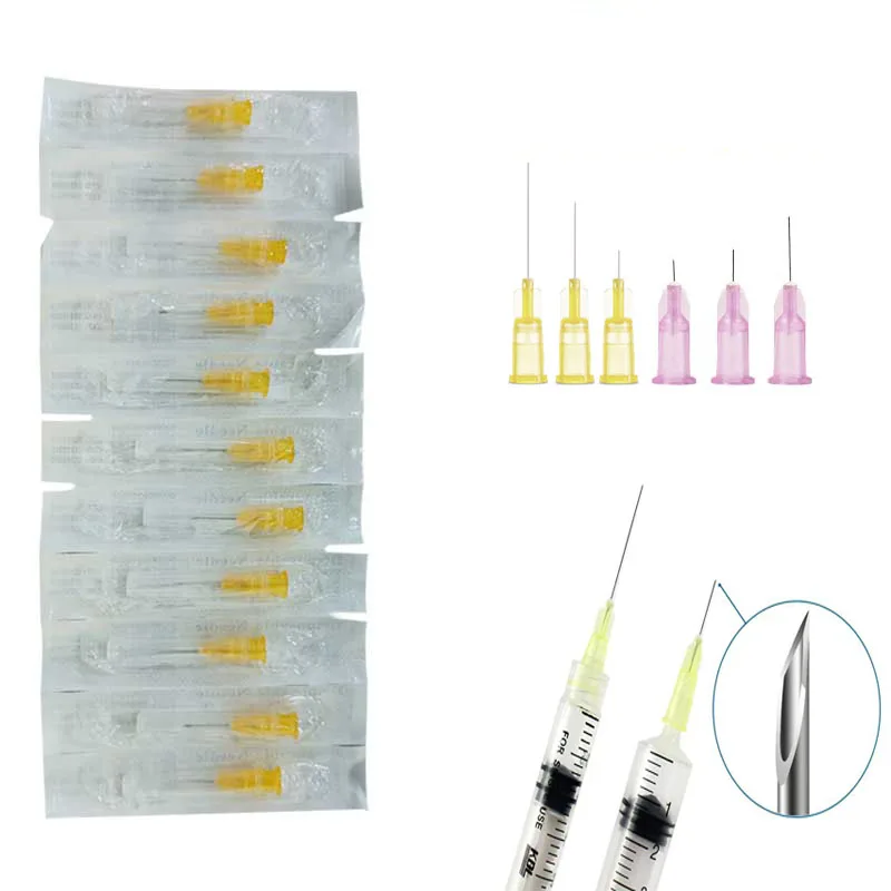 Korean Painless small Superfine Beauty needle 30G 32G 4mm 13mm 25mm syringes Eyelid Tool ultrafine Teeth Disposable Needles