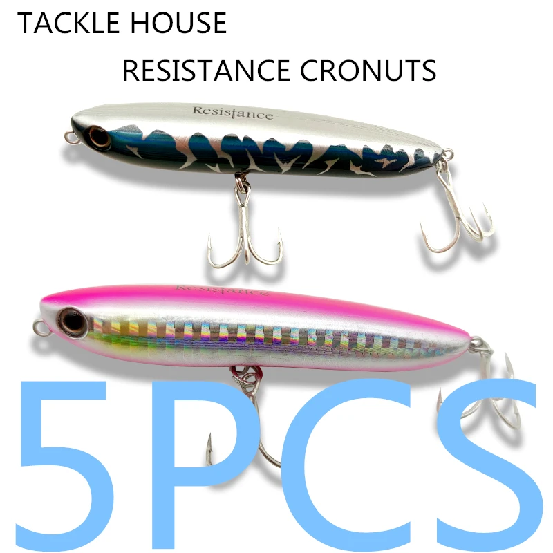 

LURETV Japan TACKLE HOUSE RESISTANCE CRONUTS 67F 7g water surface pencil lure 5pcs