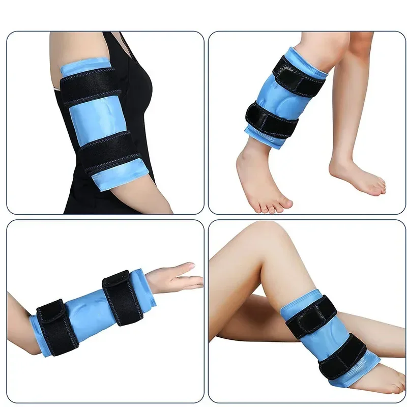 

Bandage Sports Knee Protector Ice Bag Calf Cold and Hot Compress Gel