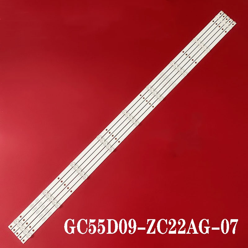 Lampu latar LED strip 9 lampu untuk 55 ''TV H55E17A GC55D09-ZC22AG-07 9S1P 55PUF6012/T3 AOC AOC 55U6285 LE55U7178