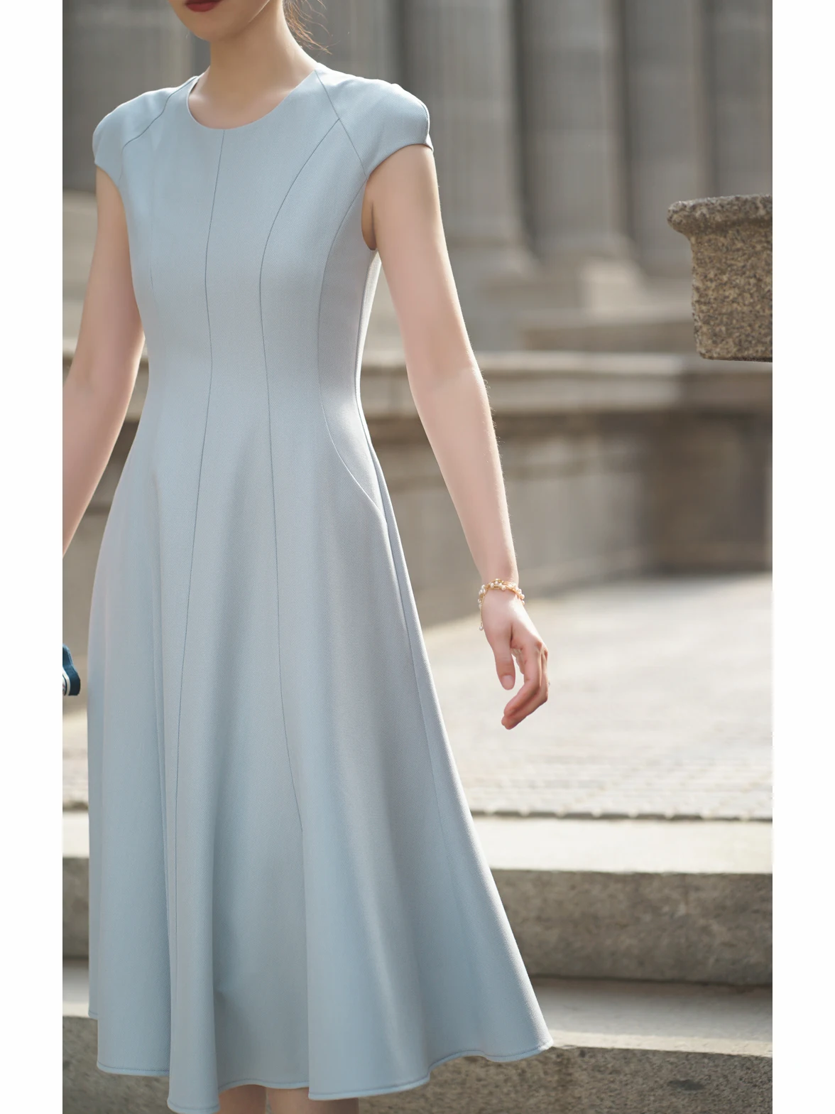 

Miaou Boutique 'Doux Chat' Bullfighter Hat Sle Maxi Skirt Embroidered High Waist Polyester Blend Spring Summer Autumn Dr