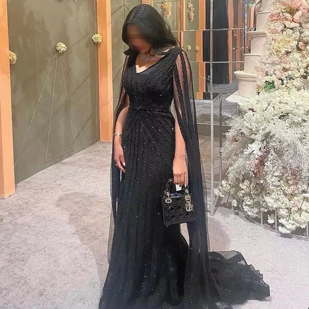long sleeve lace formal black cocktail dress reviews Elegant Black Prom Dress Long Sleeves Lace and Tulle Formal Party Dres –  Siaoryne