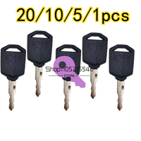 20/10/5/1pcs for 888 Keys Start Keys Excavator Key 55 60 75 135 205 215 Universal Lgnition Ignition Start New