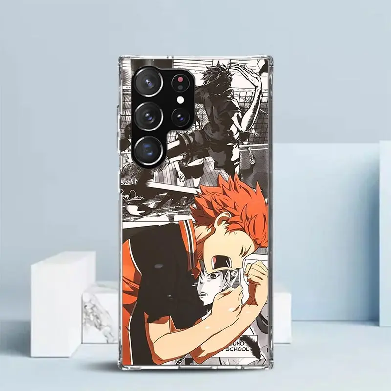 Haikyuu Oya Volleyball Anime Phone Case For Samsung Galaxy S25 S22 S23 S24 Ultra S21 S20 FE S10 Plus S10E + Soft TPU Back Cover image 2