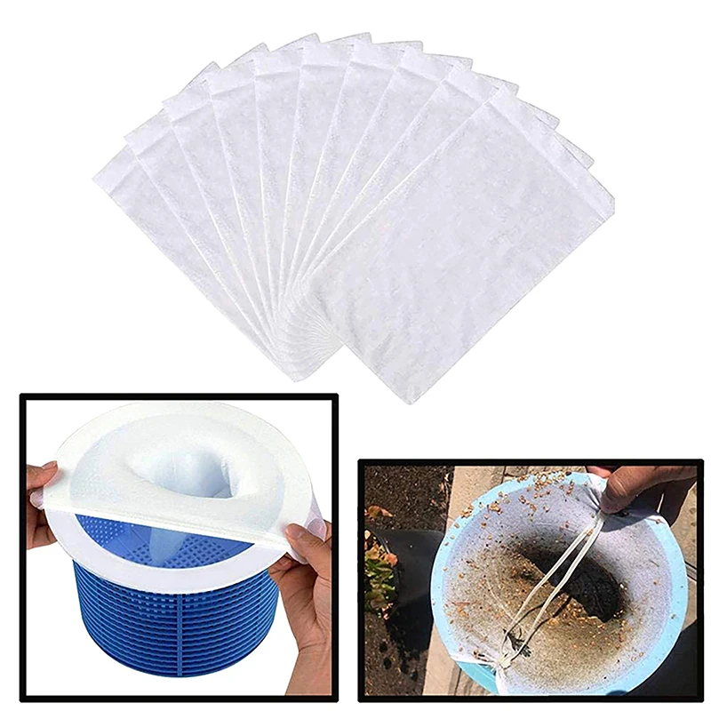 5 pçs piscina skimmer meias net savers malha de náilon design para detritos folhas cestas skimmer filtros net piscina acessórios