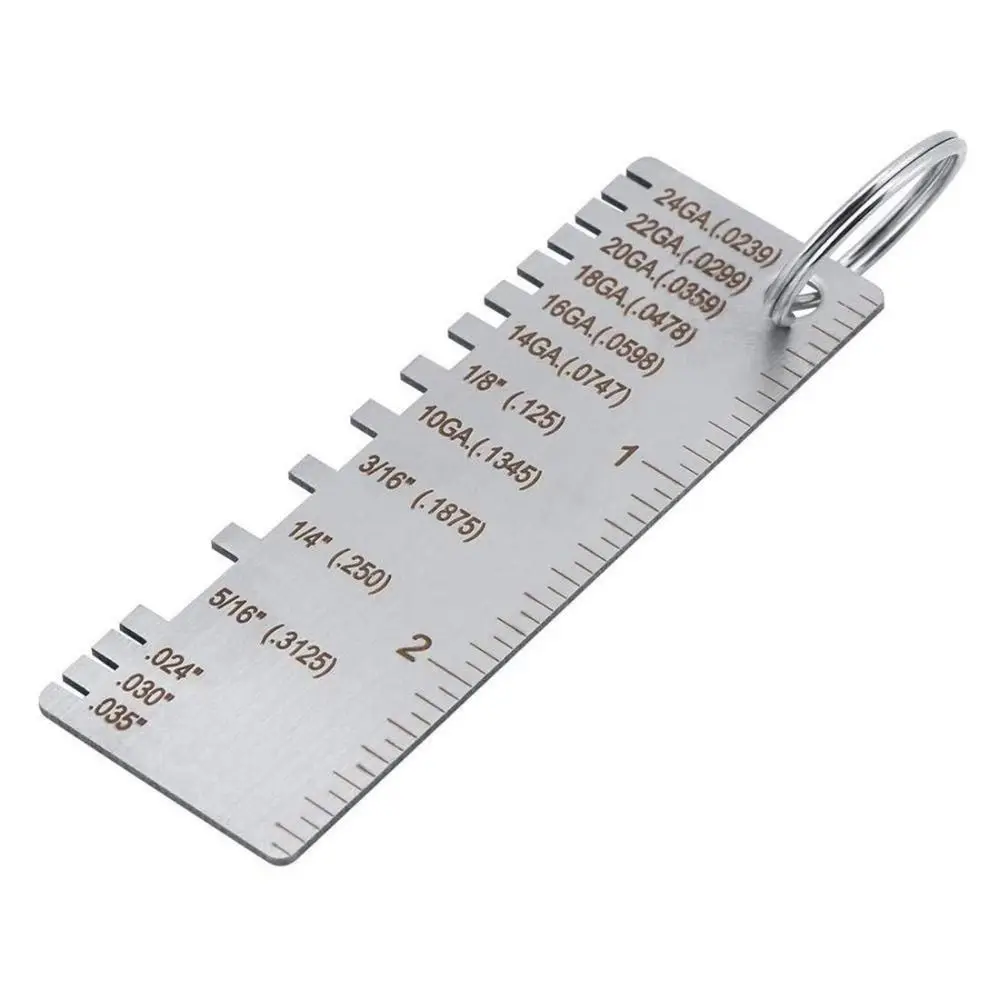 Measuring Gauge Diameter Measurer Tool Soldering Inspection Tool Welding Gauge Welder Ruler Wire Gauge Thickness Ruler Gauge