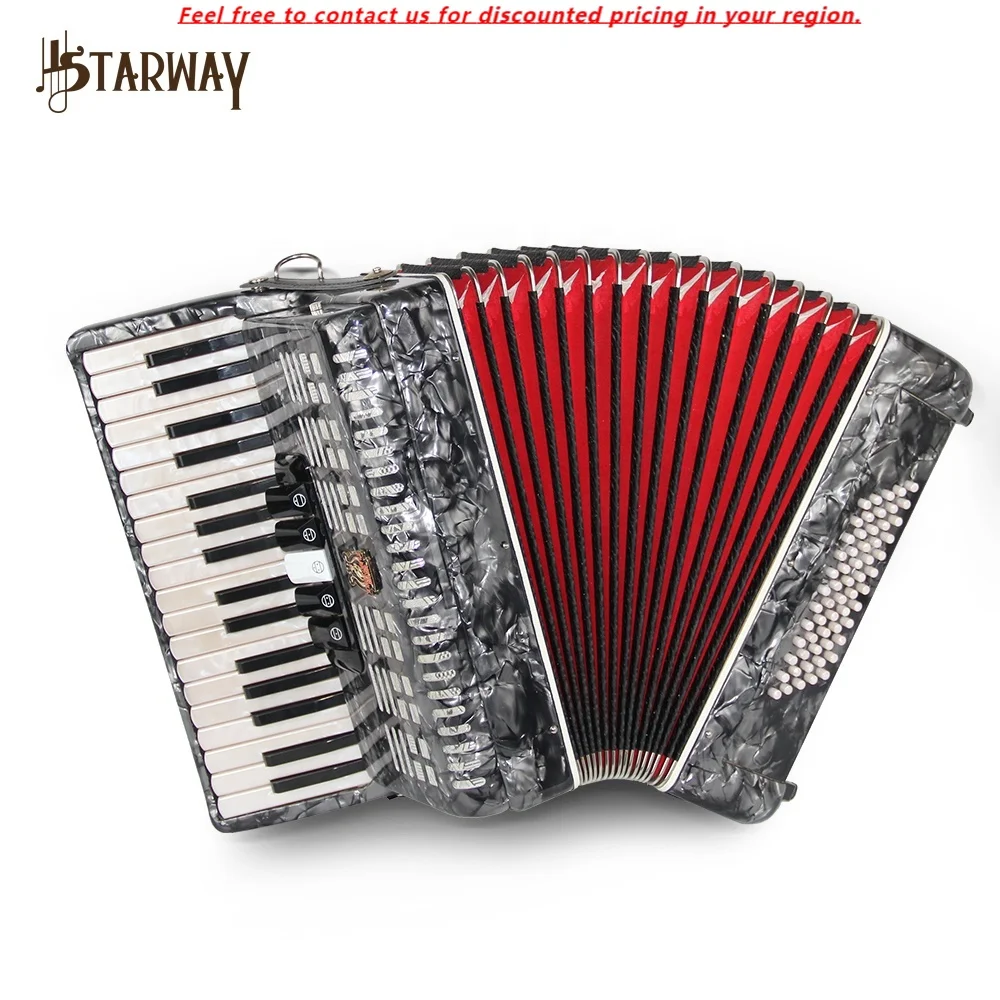 

China Parrot 34 Keys 60 Bass 5 Register Diatonic Keyboard Accordion Piano Bayan Musical Instrument For Professional Perform