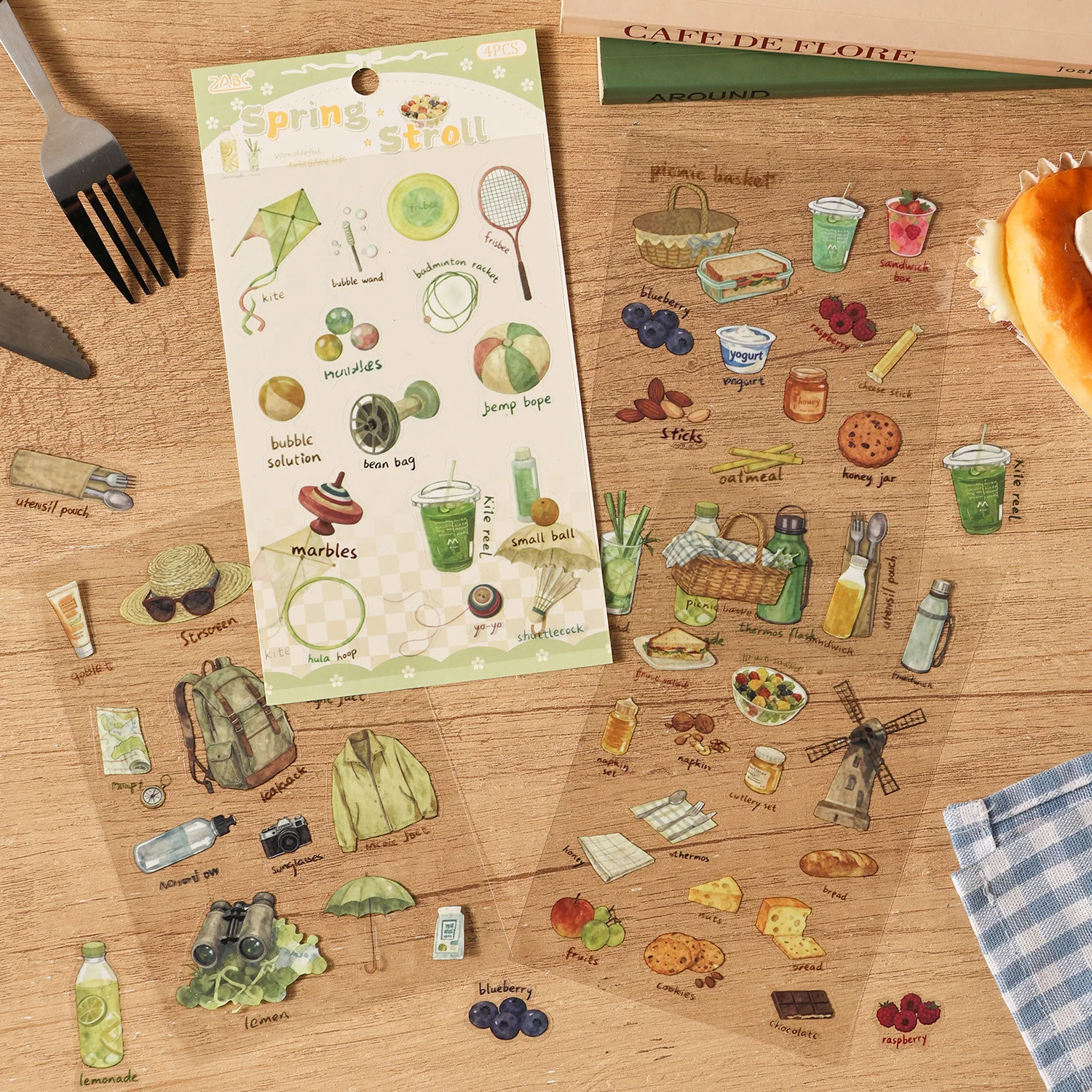 Diary Handwriting Series Vintage Life Building Landscape PET Sticker Creative DIY Journal Material Collage Stationery