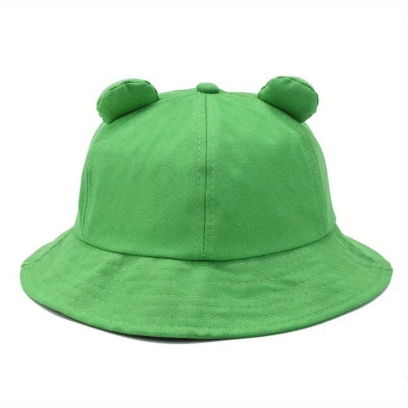 Kids Summer Fishman Hats Frog Hat Autumn Versatile Internet Celebrity Sun Protection Bucket Hats Cute Cartoon Personality