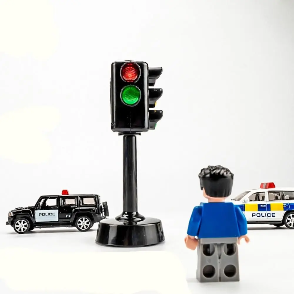 Plastic Traffic Light Model LED Acousto Optic System Model Road Light Traffic Safety Mini Mini Traffic Light Children Gifts