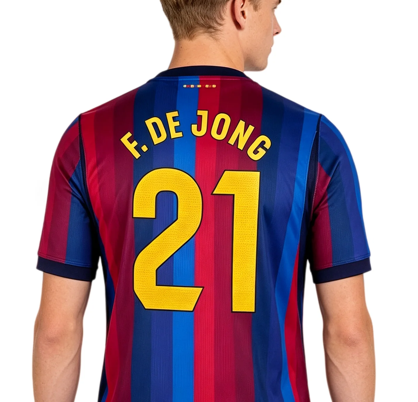 2026-2027 Frenkie de Jong No:21 football 3D jersey Barce club Men's and Women's Comfortable and breathable Loose Y2K shirt