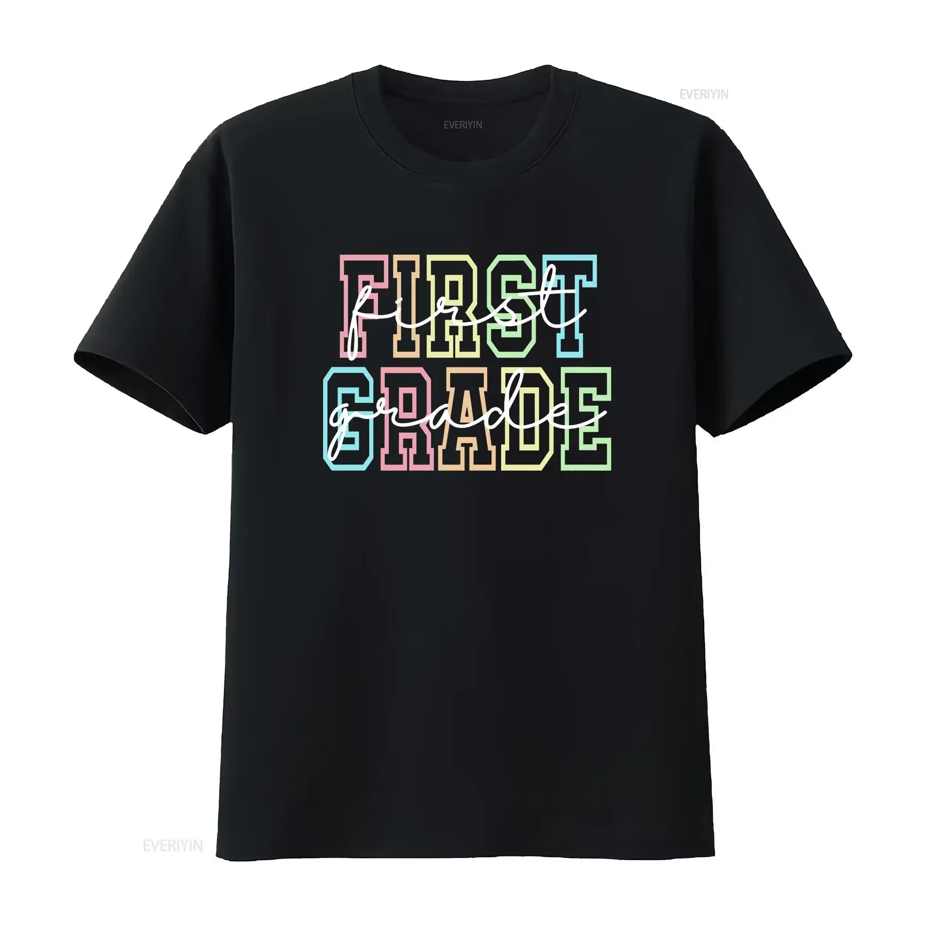 

First Grade Teacher T Shirt 1st Teaching Elementary Back to School 2024 for Her vintage Washed Unisex Stylish Casual fashion