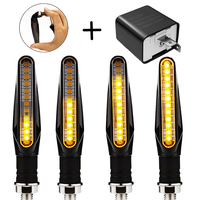 Motorcycle Turn Signals Lights Built Relay 12V Flasher Motorcycle Led Flowing Water Blinker Moto Indicator Turn Lamp Accessories