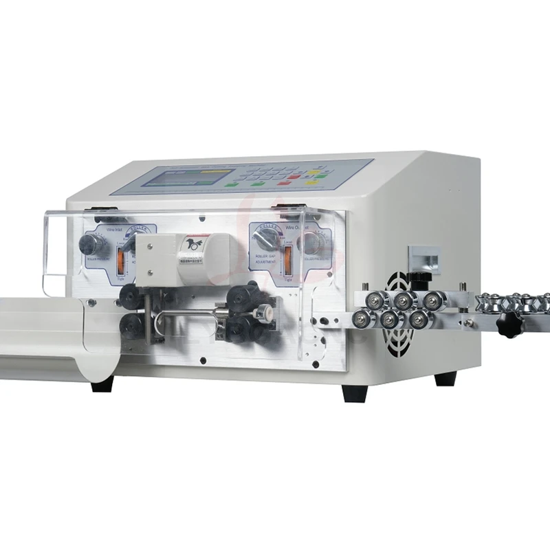 Upgraded SWT-608-EN/ES 4 Wheels Drive Peeling Stripping Cutting Machine For Computer Automatic Wire Strip Stripping Machine