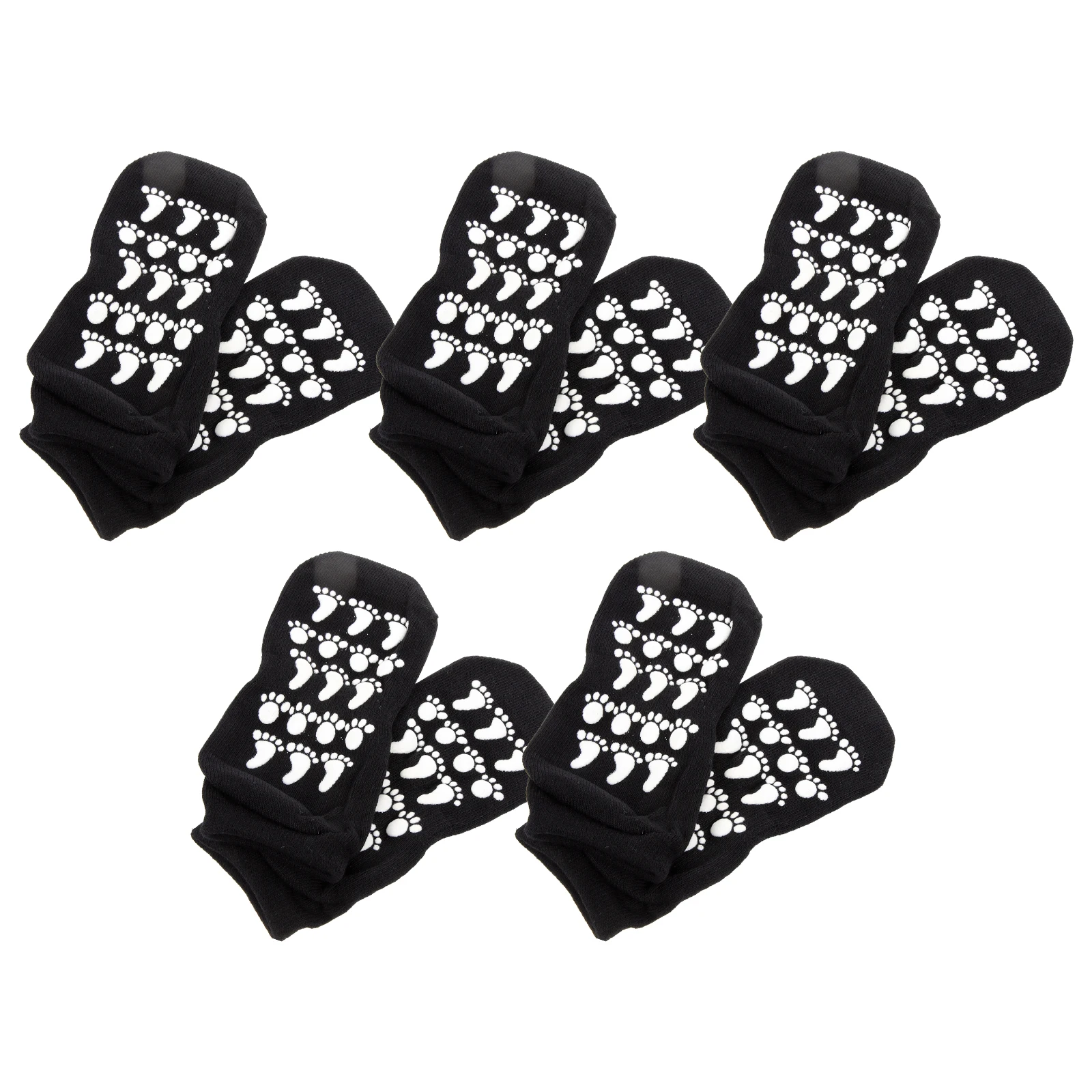 

5 Pairs Kids Non slip Socks Dotted Crew Ankle Floor Low cut Baby Slipper Socks Anti skid Design Breathable Fabric Year round Use