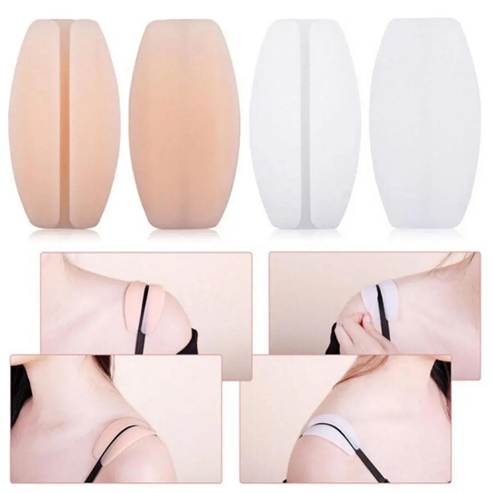 

1Pairs Underwear Shoulder Pads Silicone Bra Straps Belts Cushions Shoulder Intimate Accessories Soft Pads Anti-Slip Women H Z0W5