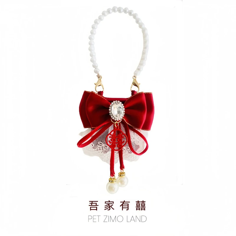 Pet engagement cat wedding festive puppy ring box dog ring decoration
