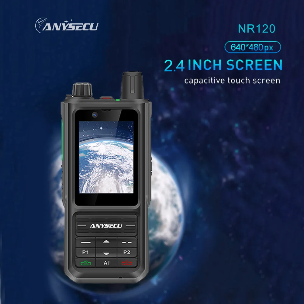 ANYSECU NR120 5G Walkie Talkie Smartphone IP68 3GB 32GB 2.4-inch Touchscreen 5000mAh Global Frequency Band Phone Dual Camera
