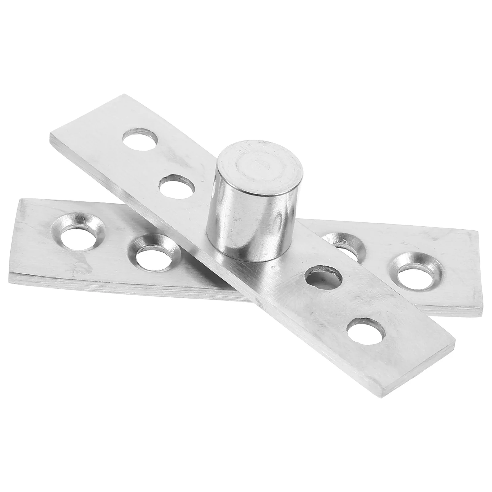 

2Pcs 360 Degree Rotating Pivot Hinge Concealed Door Hinge Stainless Steel Small Size Smooth Rotation Stable Fit