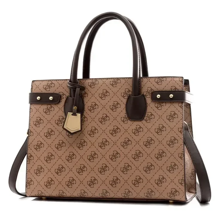 

2025 Monogram Tote Bag Premium Leather Large Luxury Office Party Convertible Shoulder Free Shipping