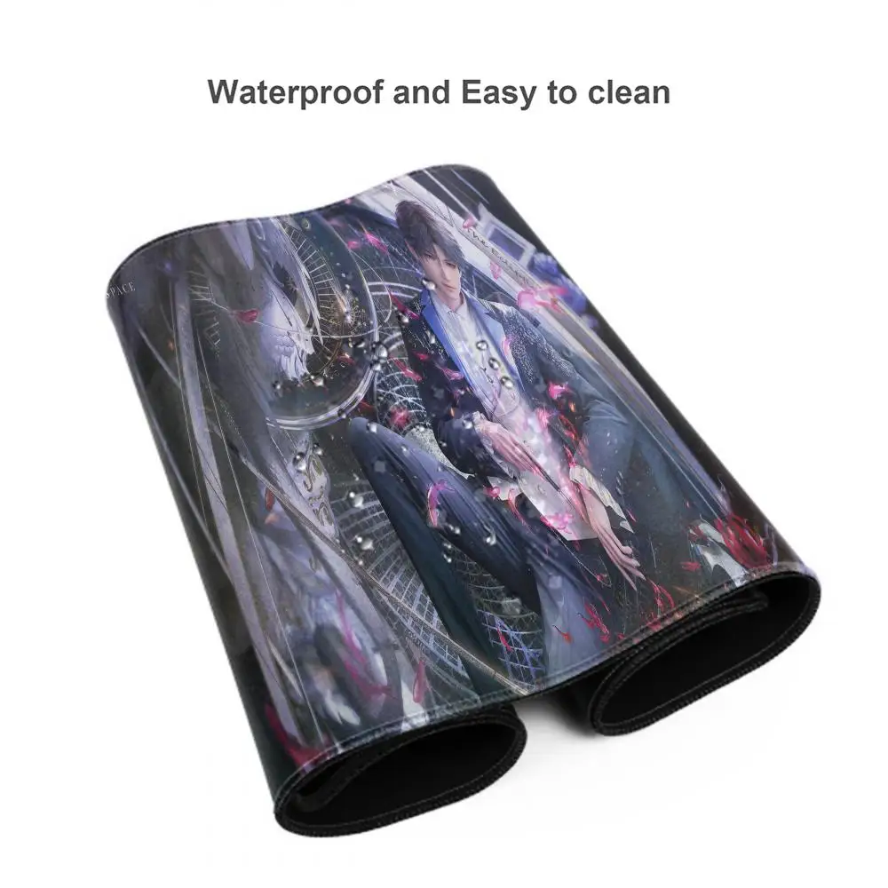 Love and Deepspace Mouse Pad XXL accessori da gioco Office Gamer Keyboard Desk Mat Laptop antiscivolo Large Rubber Anime Mousepad