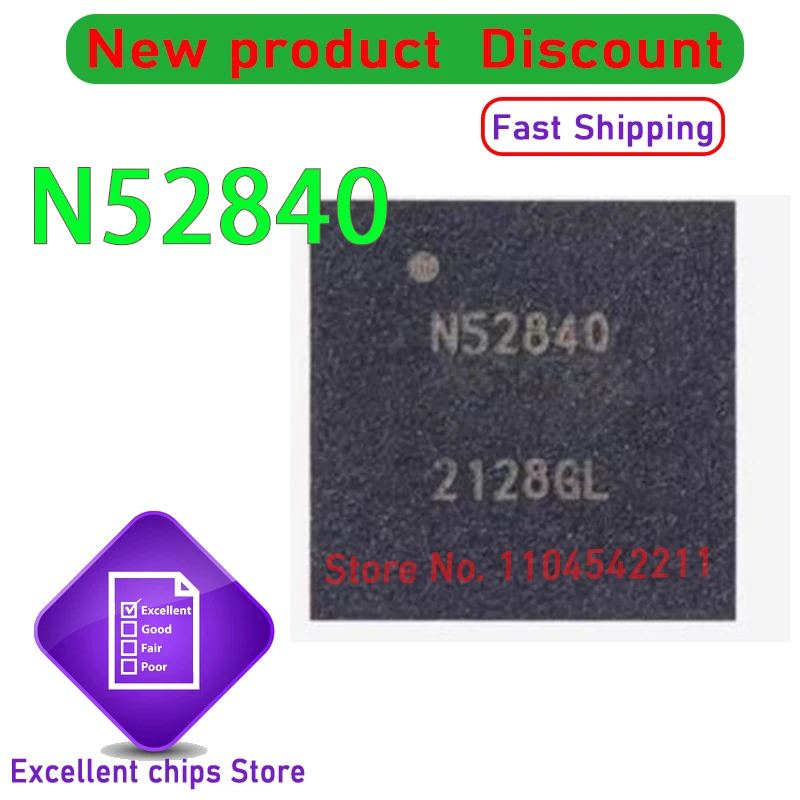 N52840 NRF52840-QIAA-R NRF52840-QIAA NRF52840 QFN73 10PCS/LOT