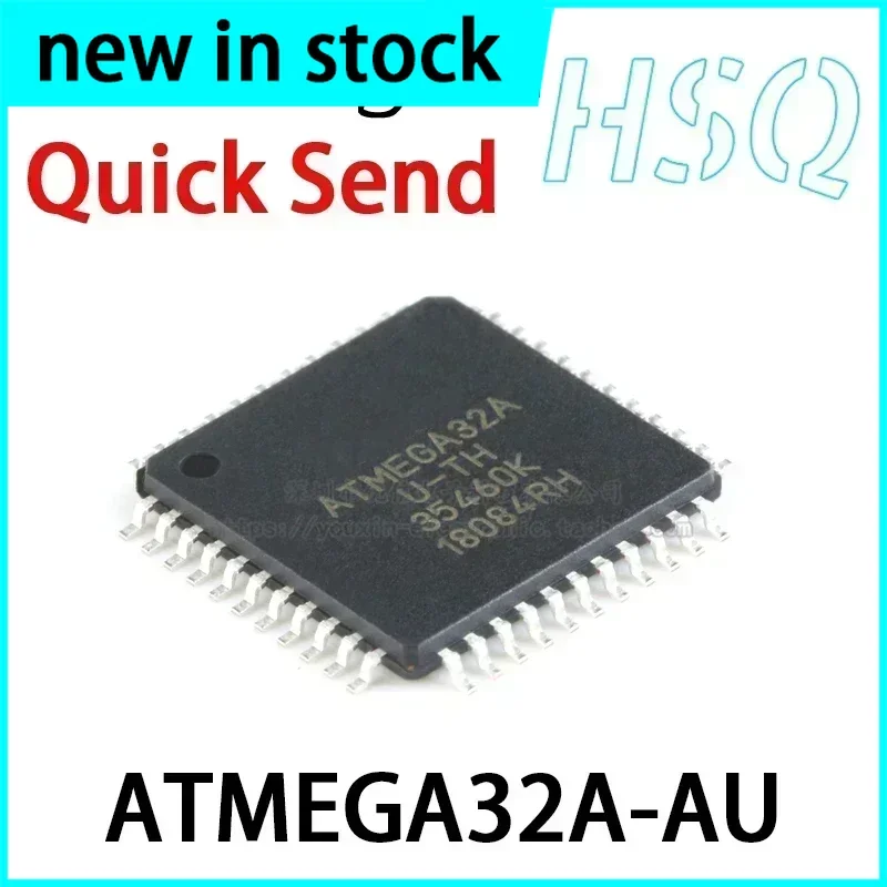 5PCS ATMEGA32A-AU ATMEGA32A 8-bit Microcontroller AVR 32K Flash Memory TQFP44