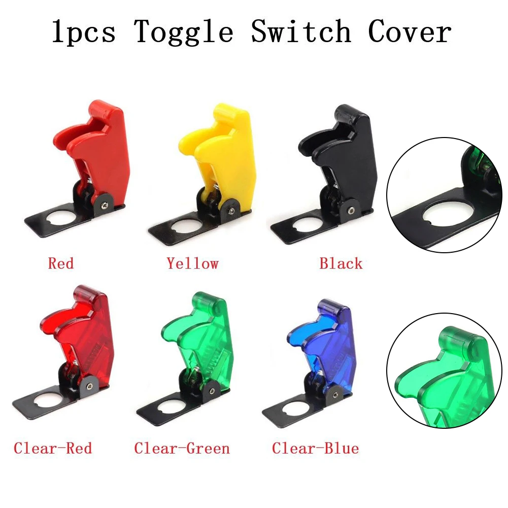 1PCS Multi Color 12mm Toggle Switch Cover Dustproof Toggle Switch Waterproof Boot Plastic Safety Flip Cover Cap