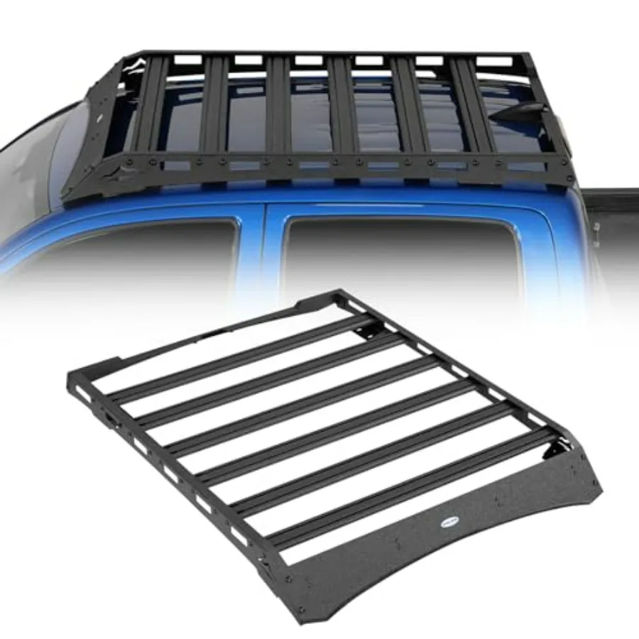

Алюминиевые поперечины для багажника на крышу (корзина для грузов/багажа) для Toyota Tacoma Double Cab 2005-2023, черные
