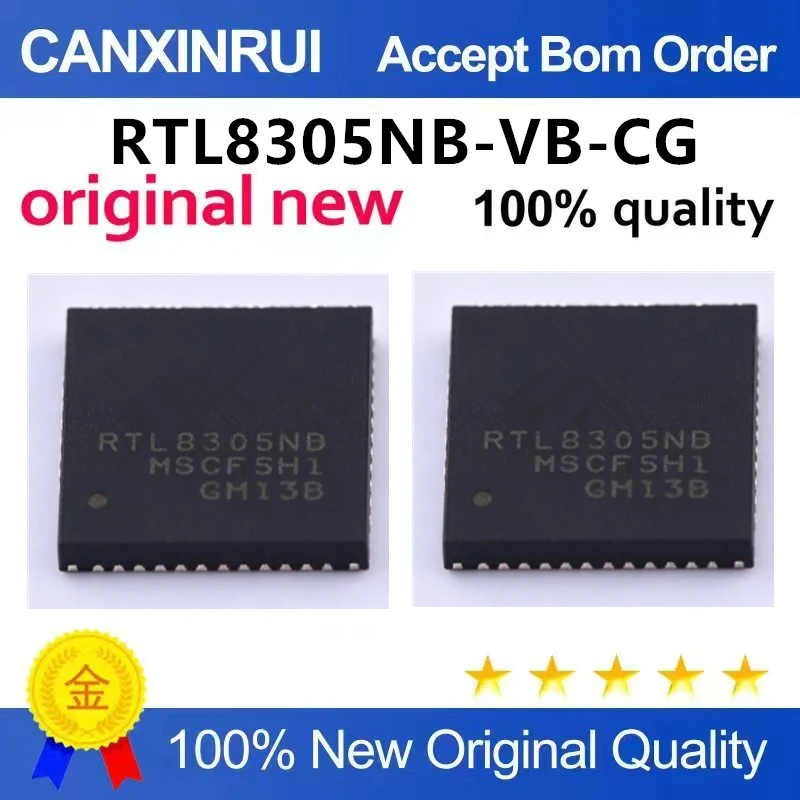 （5pcs-10pcs）Brand new original genuine RTL8305NB-VB-CG packaged QFN-48 Ethernet transceiver chip