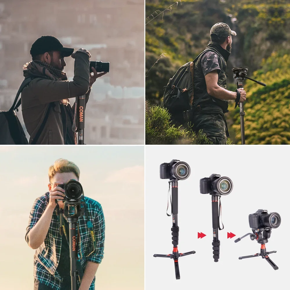 DK327AQ5S Sports Photography Series Aluminium  Video Monopod With Fluid Head factory