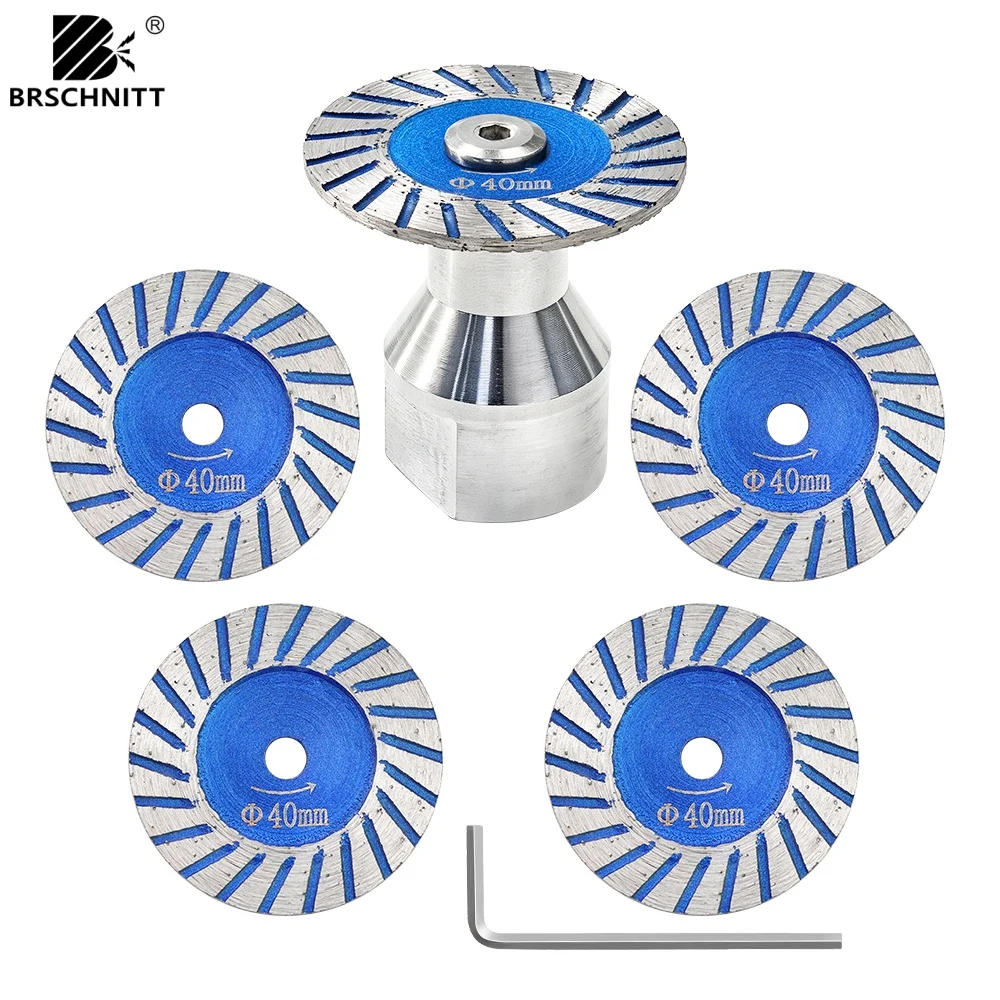 BRSCHNITT 40mm Cutting Disc Carving Saw Blades for Cutting Carving Marble Granite Tile Concrete Masonry Headstones Cut Plate