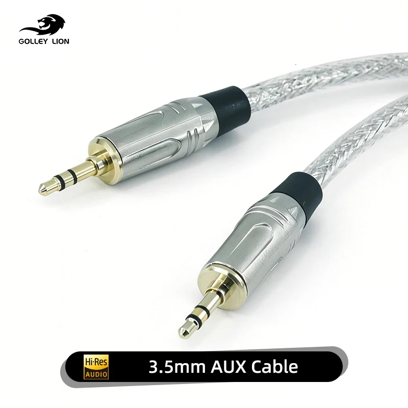 3.5 Male To 3.5 Mm Stereo Aux Male Audio Input Cable Speaker Line for Headphone Sound Pc Earpiece