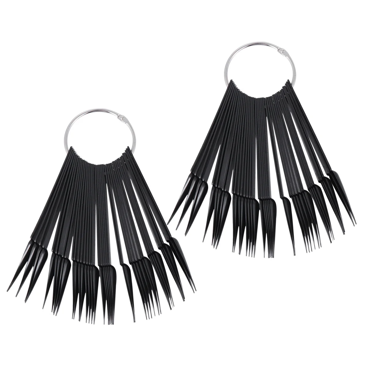 40 قطعة لوحات عرض ملونة على شكل مروحة لممارسة فن الأظافر، مجموعة عجلات التدريب، أعواد عرض الأظافر، ممارسة لوحات الألوان #6