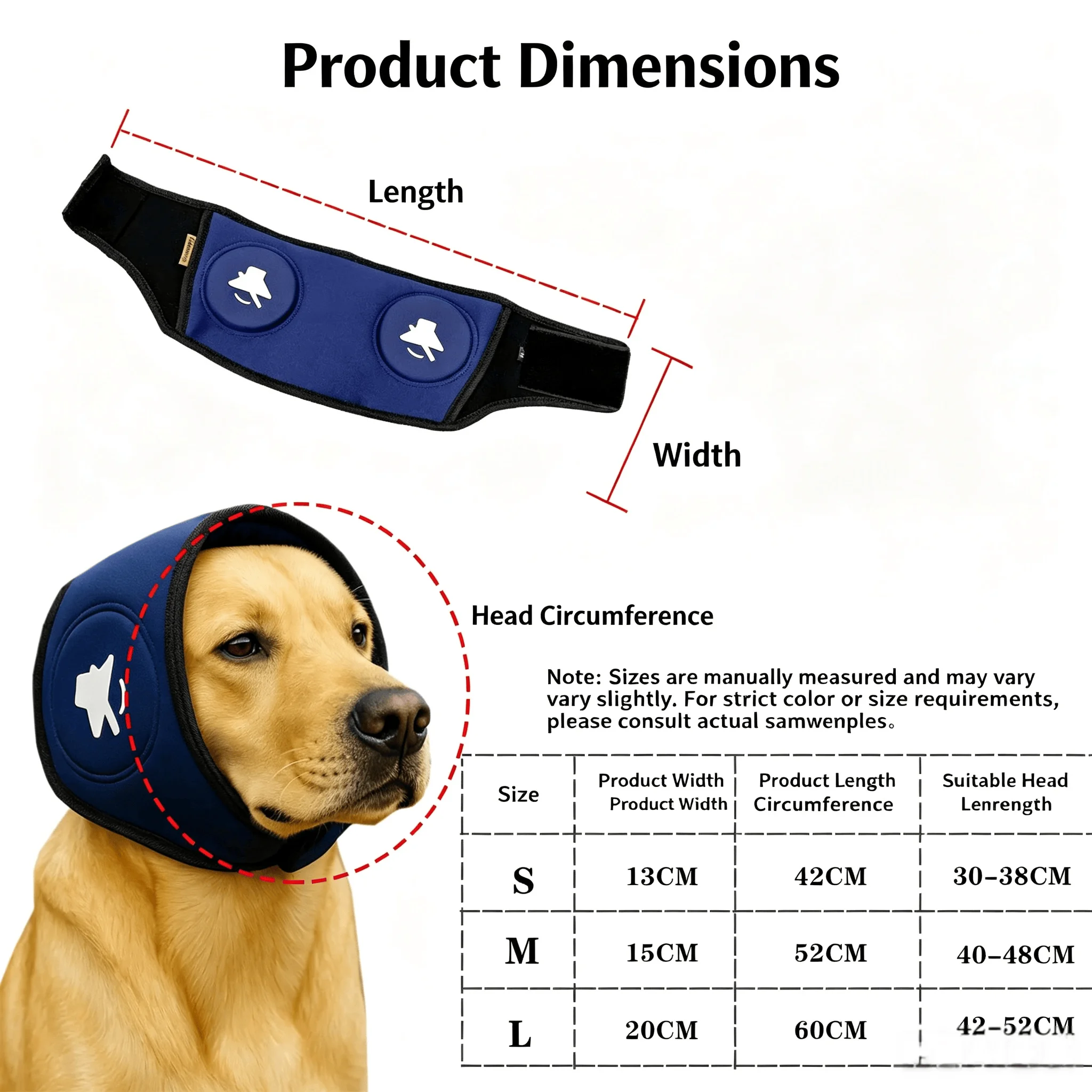 Dog Noise Cancelling Earmuffs Windproof Anxiety Relief Ear Covers for Pet Noise Isolation Travel Ear Muffs