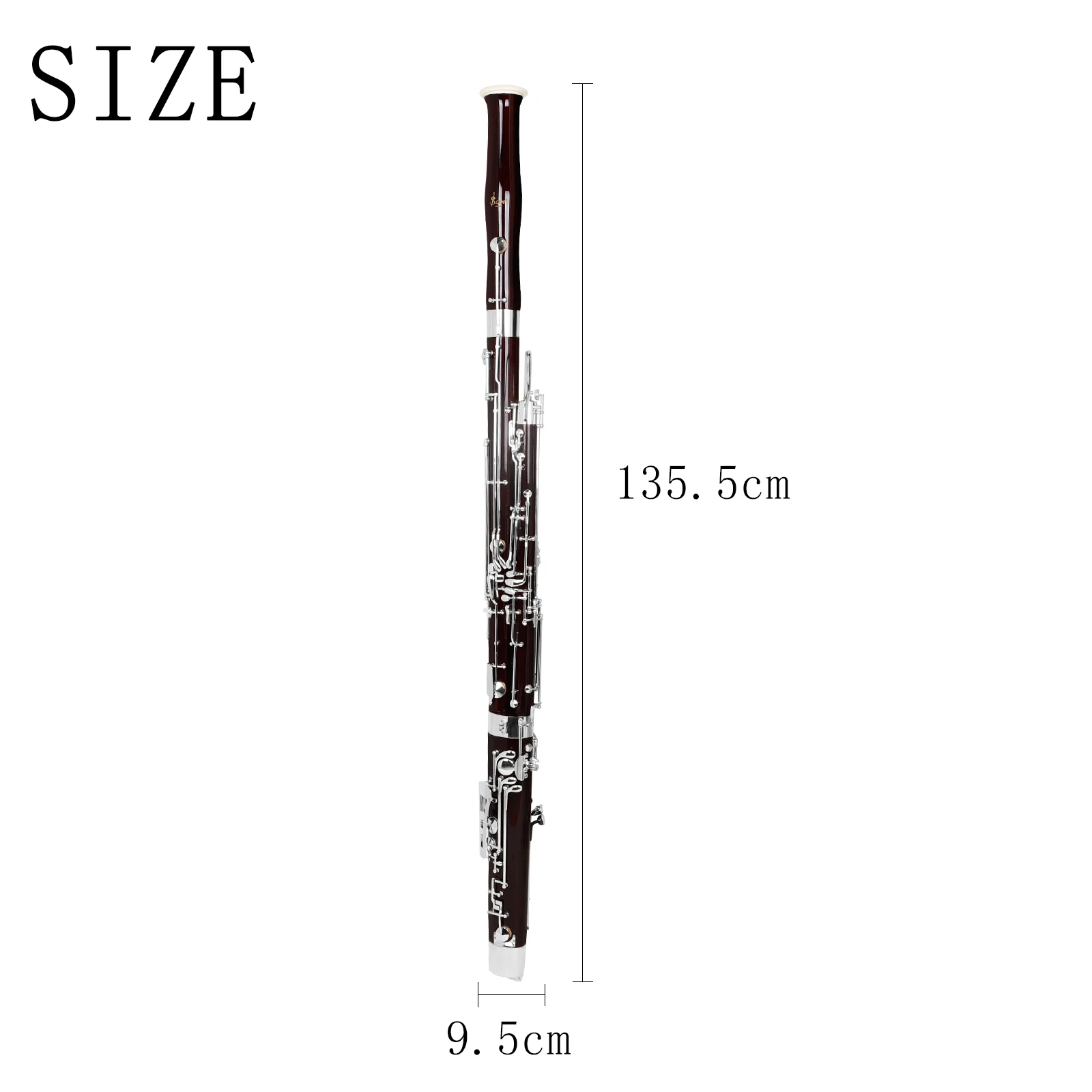 SLADE C Key Bassoon Solid Maple Tube Italian Leather Pad Woodwind Musical Instrument for Symphony Rehearsal Performance Learning