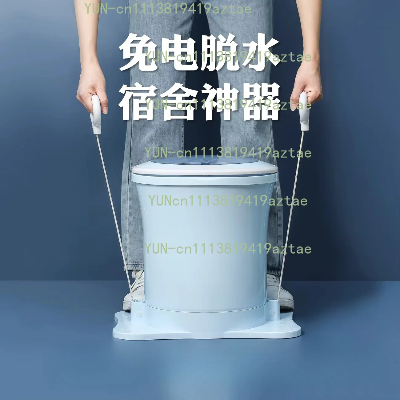 Manual Washing Machine, Hand Crank Laundry Machine, Portable Mini Washer, Non-Electric, for Dorms, Travel, Wash Socks Underwear