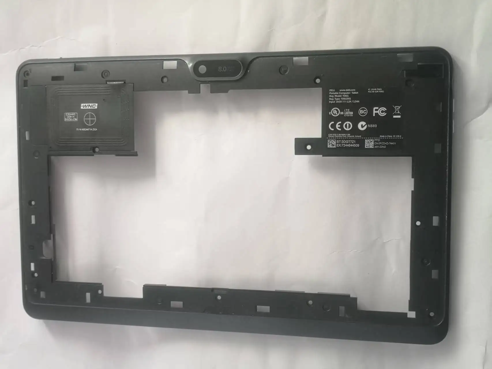 Used parts for Dell Venue 11 Pro 5130 t06g Middle Frame Replacement parts