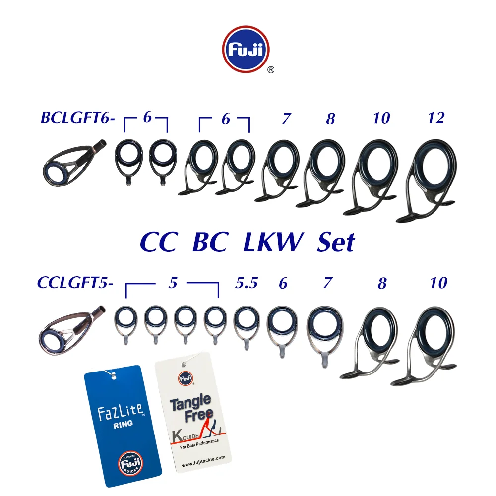 

Оригинальный набор направляющих Fuji с двойными ножками LKW Fazlige Ring Cast для отсадки окуня, сверхлегкая и легкая удочка для заброса лодки