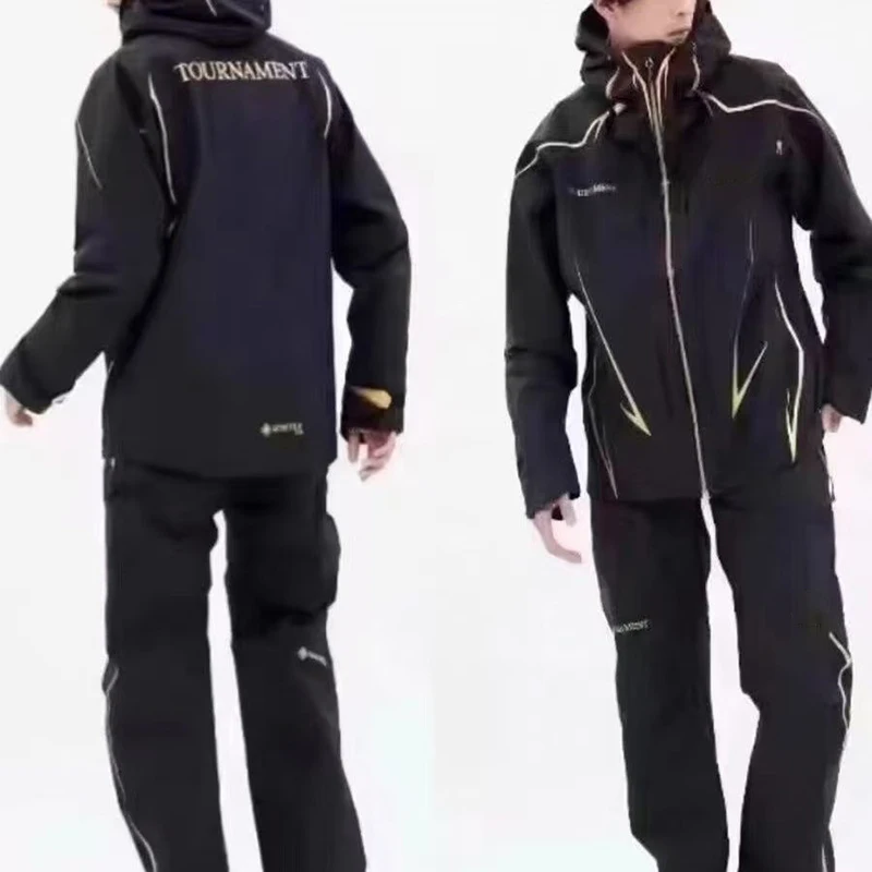 2025 جديد الرجال بدلة صيد ربيع الخريف في الهواء الطلق عالية الكثافة مقاوم للماء روك الصيد معطف المطر تنفس ملابس الصيد 1023T