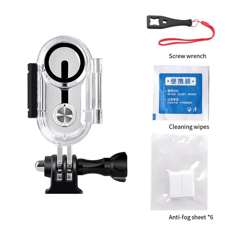 JABS-funda protectora para Insta360 Go3, funda de buceo Invisible impermeable de 40M, carcasa protectora transparente de vidrio templado óptico