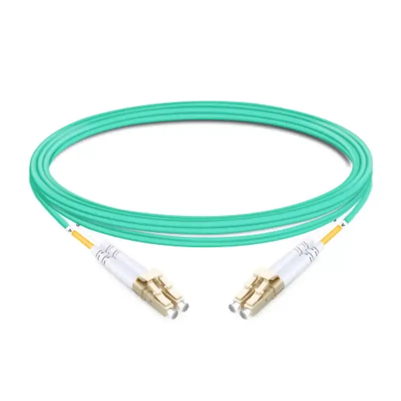 2PCS Duplex OM3 Multimode LC UPC to LC UPC LSZH 2.0mm Fiber Optic Cable